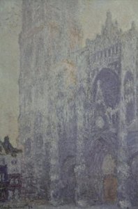 La Catedral de Rouen. El portal y la torre Saint-Romain, efecto de la mañana; armonía blanca de Claude Monet